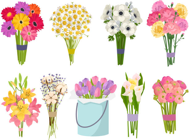 Detail Flower Bouquet Clipart Nomer 8