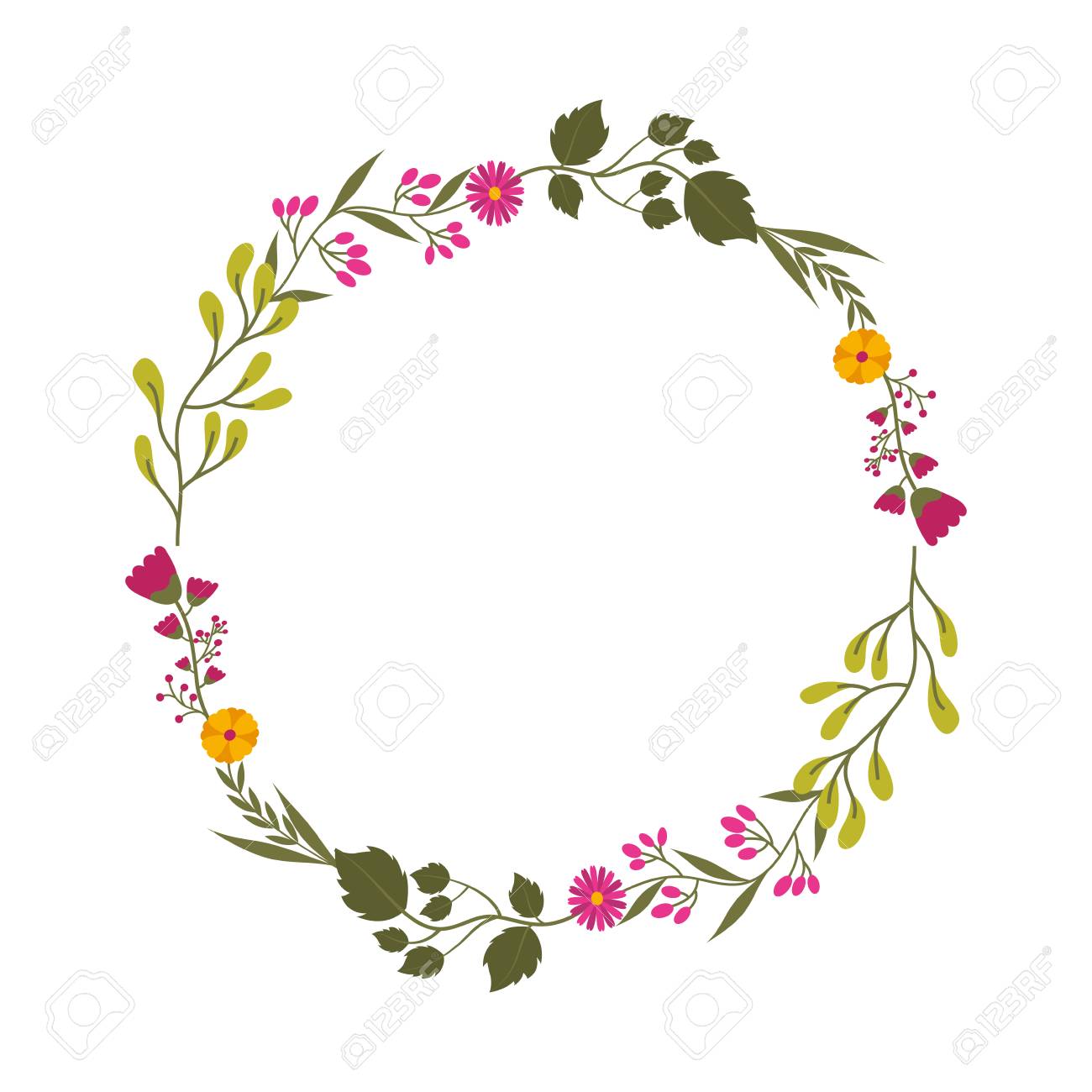 Detail Flower Crown Vector Png Nomer 12