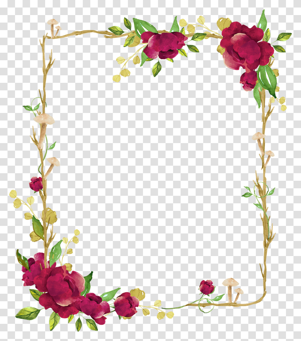 Detail Flower Frame Nomer 39