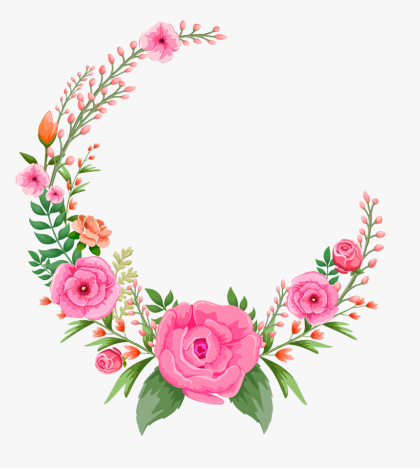 Detail Flower Frame Clipart Nomer 9