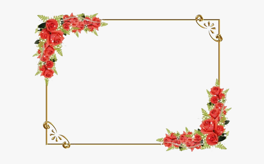 Detail Flower Frame Clipart Nomer 10