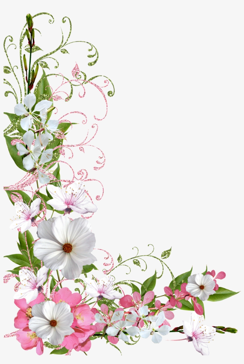 Detail Flower Frame Clipart Nomer 14