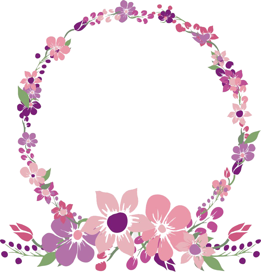 Detail Flower Frame Clipart Nomer 18