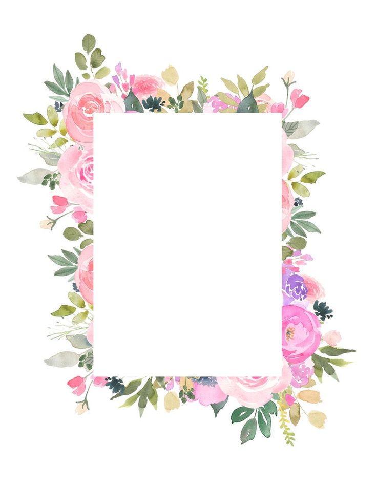 Download Flower Frame Clipart Nomer 30