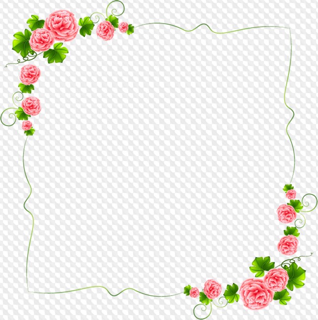 Detail Flower Frame Clipart Nomer 8