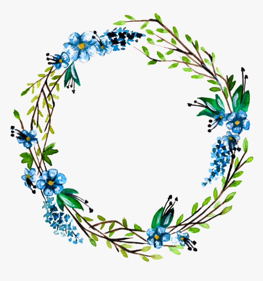 Detail Flower Frame Png Vector Nomer 13