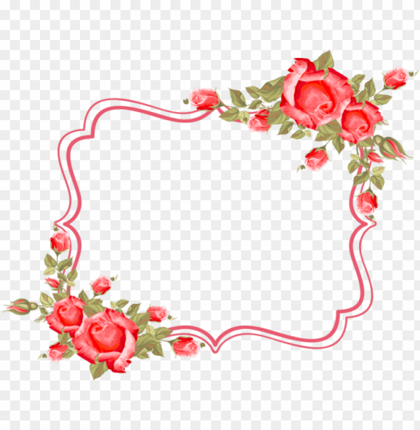 Detail Flower Frame Png Vector Nomer 30