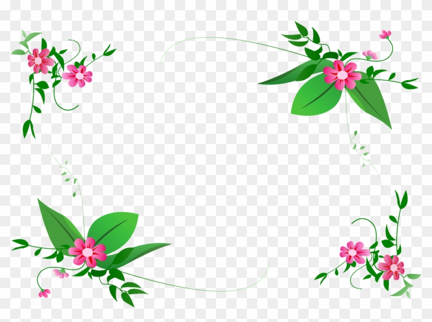 Detail Flower Frame Png Vector Nomer 40