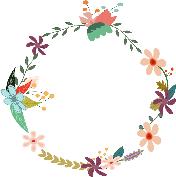 Detail Flower Frame Png Vector Nomer 46