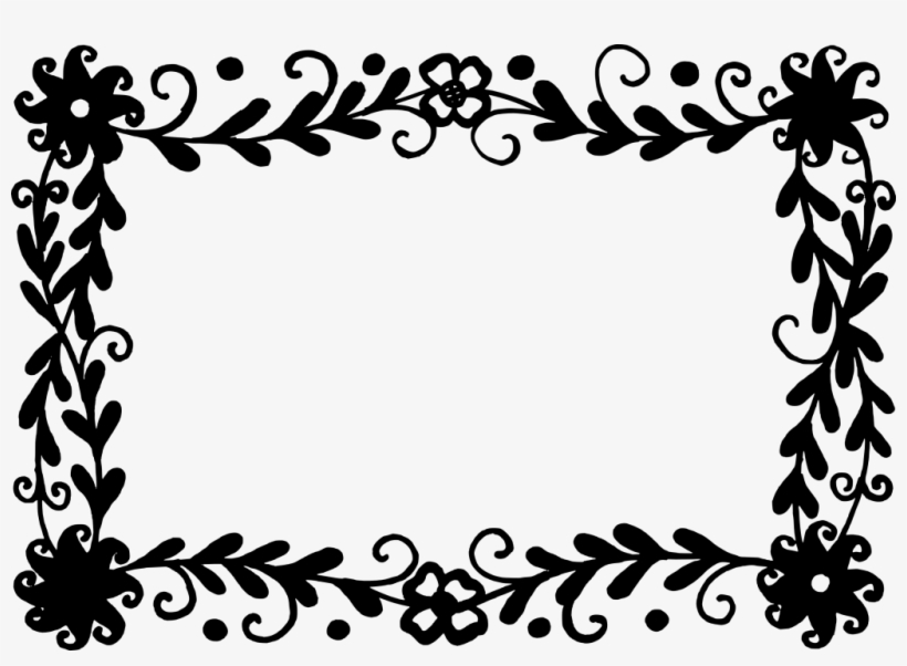 Detail Flower Frame Png Vector Nomer 47