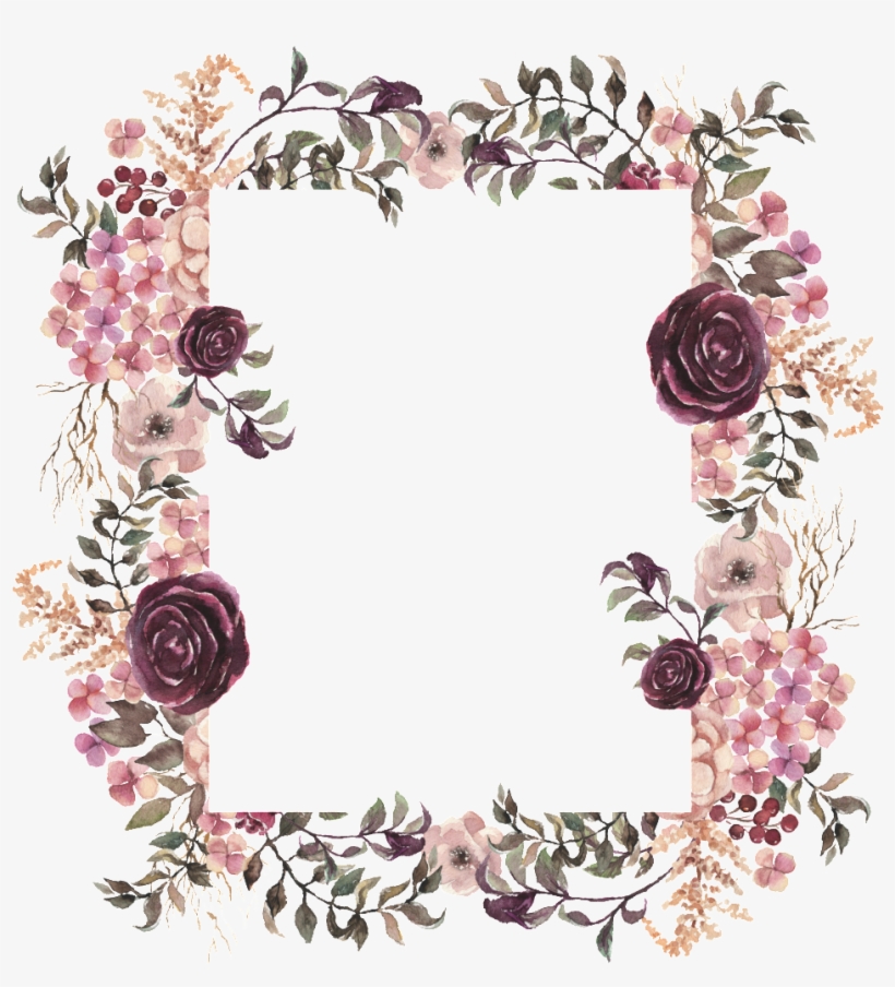 Detail Flower Frame Transparent Nomer 44