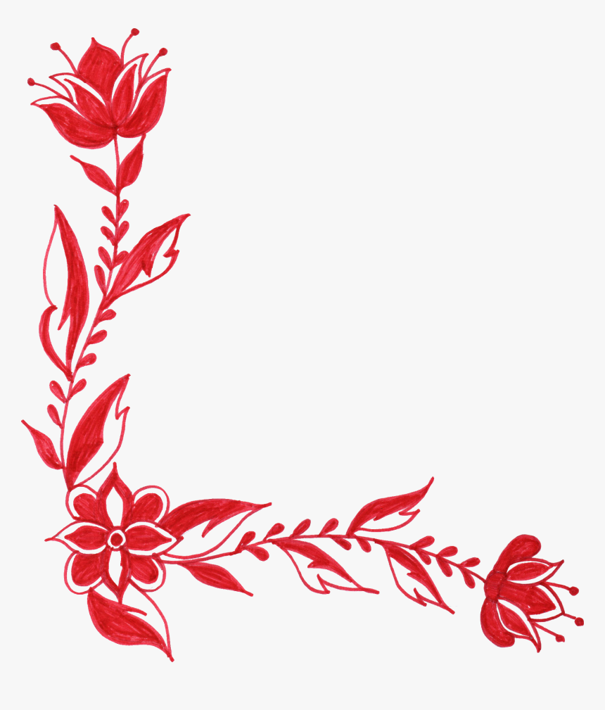 Detail Flower Frame Transparent Nomer 45
