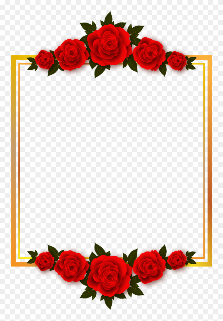 Detail Flower Frame Transparent Background Nomer 14