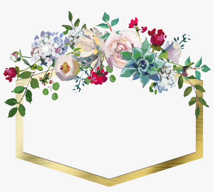 Detail Flower Frame Transparent Background Nomer 17