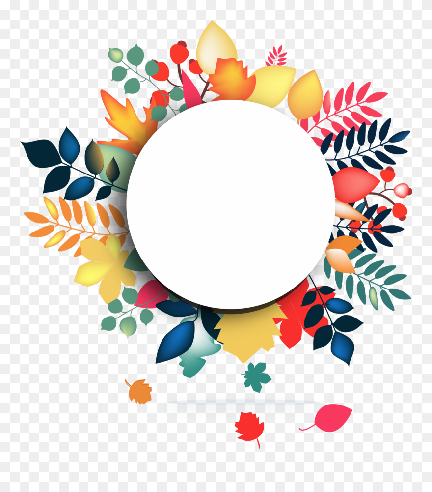 Detail Flower Frame Vector Png Nomer 5