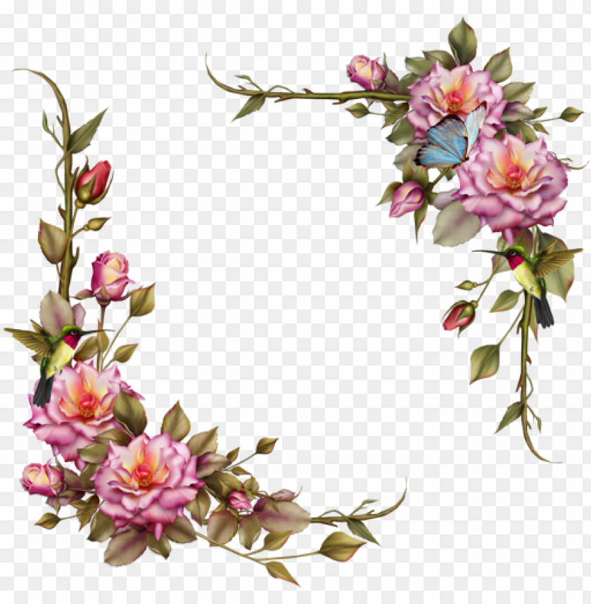 Detail Flower Frames Png Nomer 13