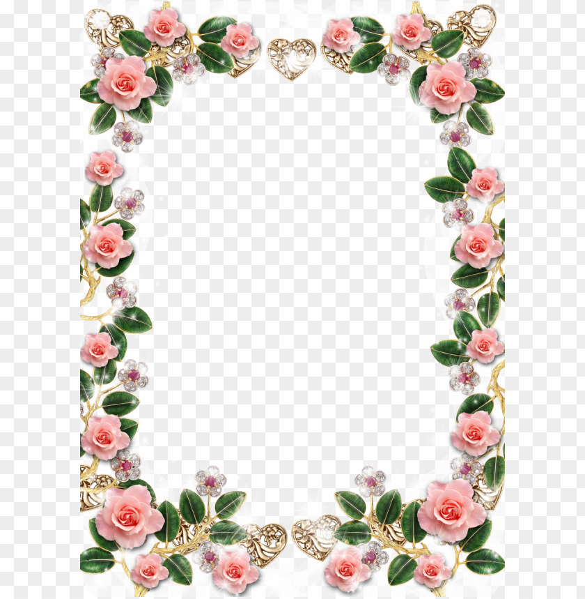 Detail Flower Frames Png Nomer 15