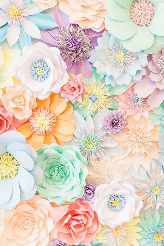 Flower Pastel Background - KibrisPDR