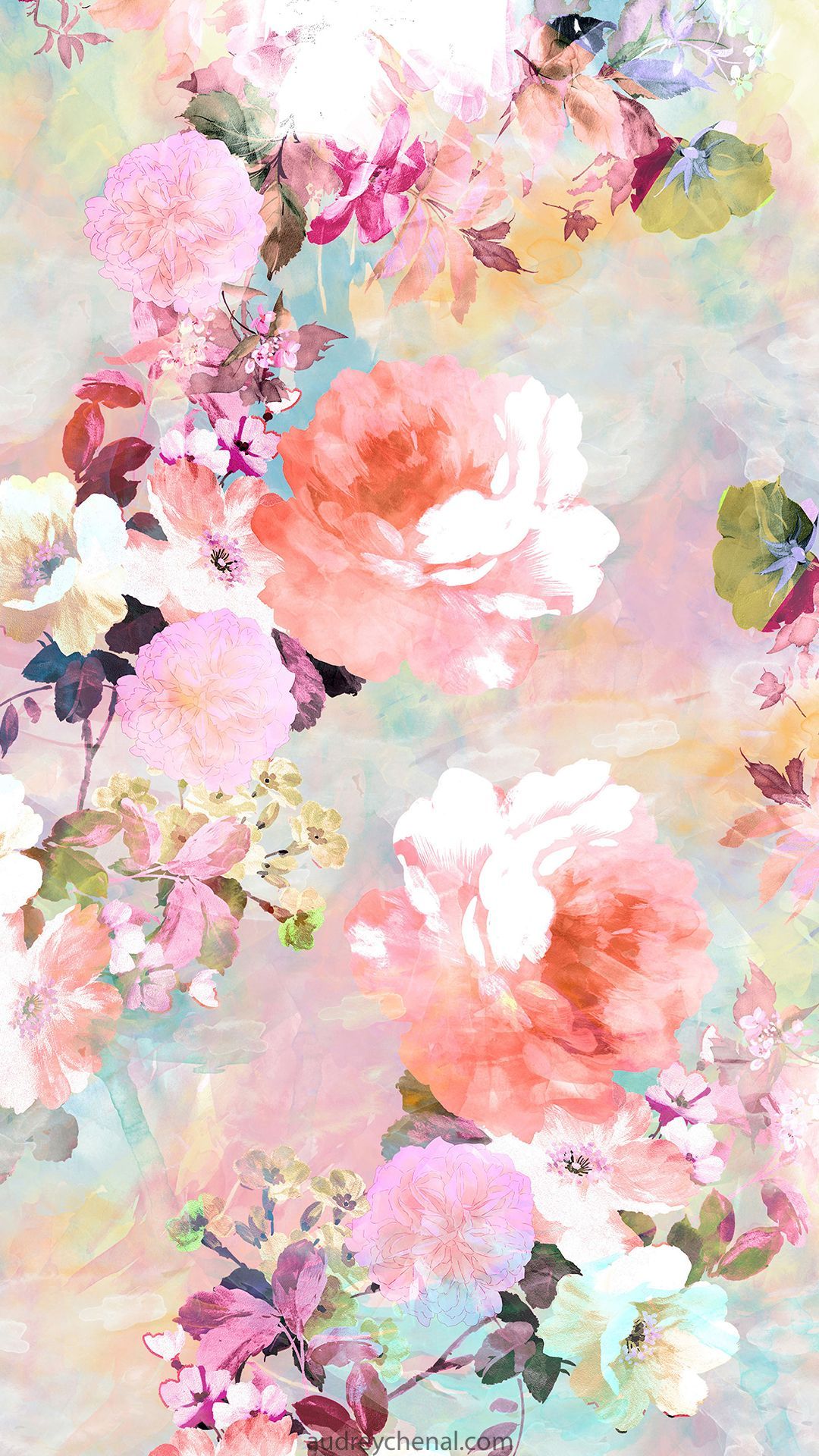 Detail Flower Pastel Background Nomer 15