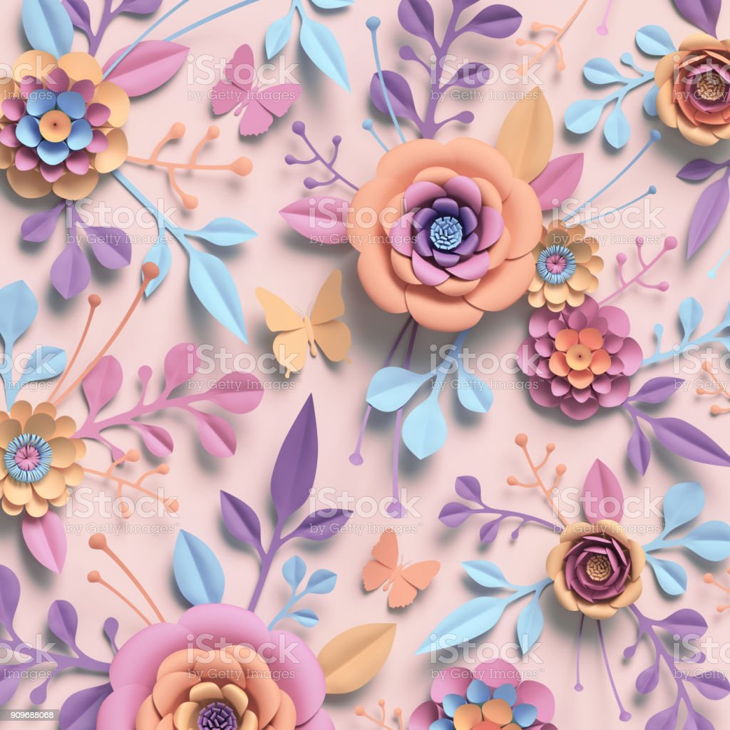 Detail Flower Pastel Background Nomer 41