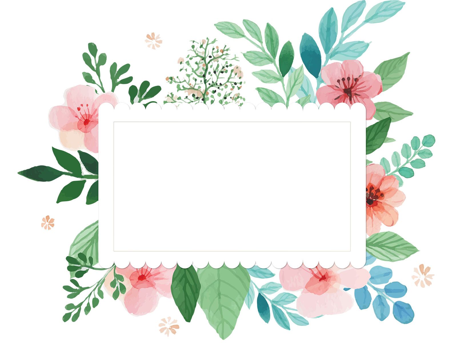 Detail Flower Photo Frame Free Nomer 43