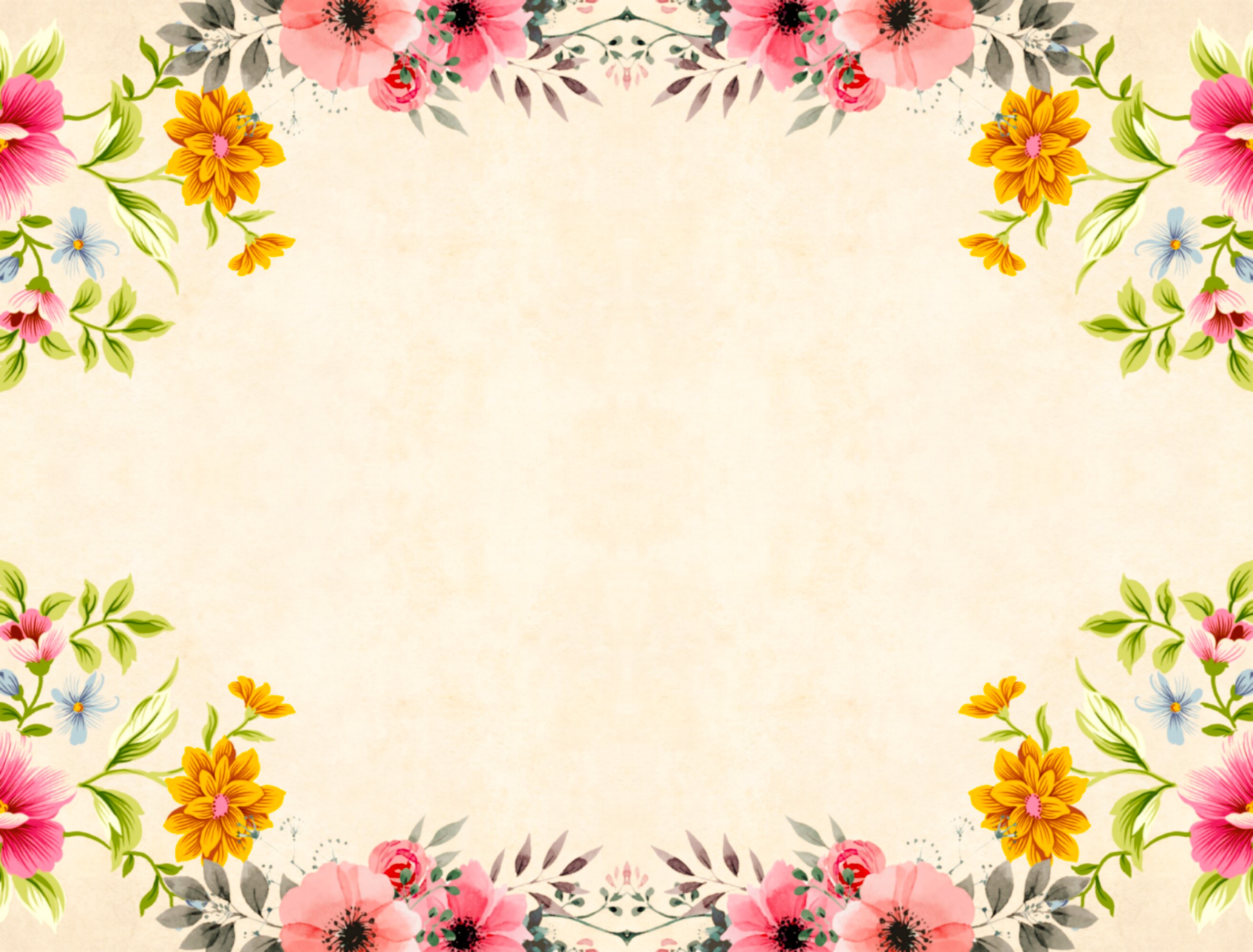 Detail Flower Photo Frame Free Nomer 47