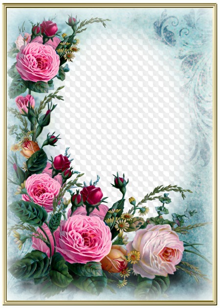Detail Flower Photo Frames Free Download Nomer 2