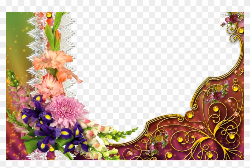 Detail Flower Photo Frames Free Download Nomer 33