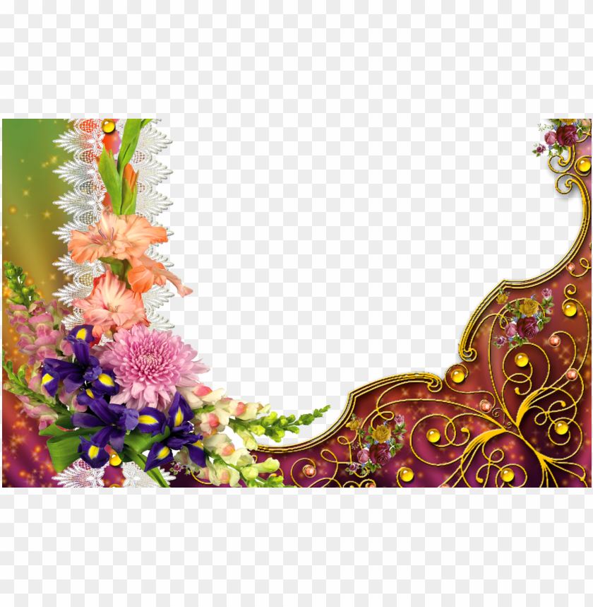 Detail Flower Photo Frames Free Download Nomer 6