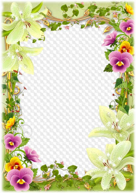 Detail Flower Photo Frames Free Download Nomer 7