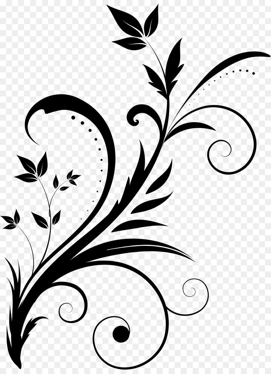 Detail Flower Png Black And White Nomer 19