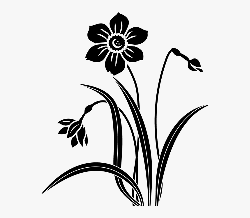 Detail Flower Png Black And White Nomer 38