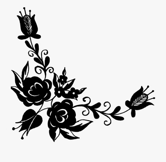 Detail Flower Png Black And White Nomer 41