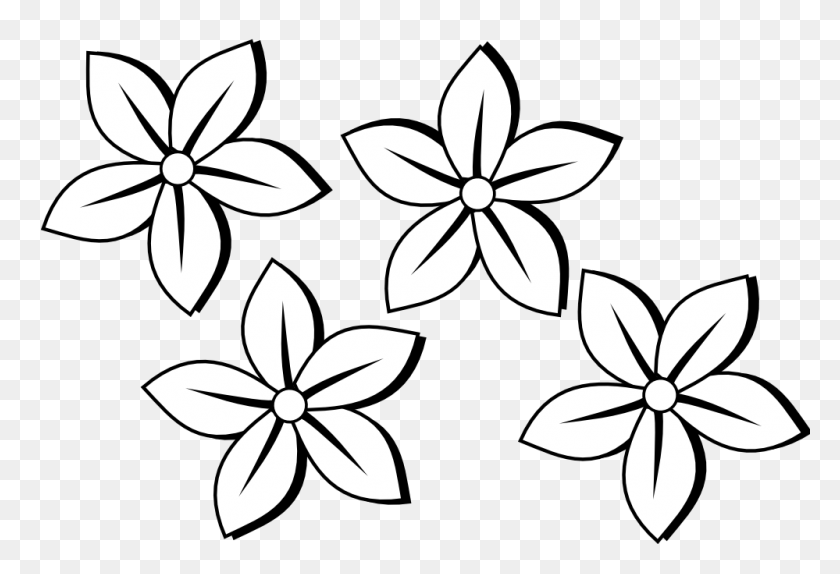 Detail Flower Png Black And White Nomer 45