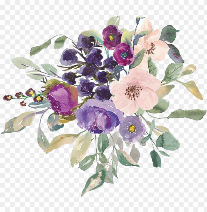 Detail Flower Purple Png Nomer 16