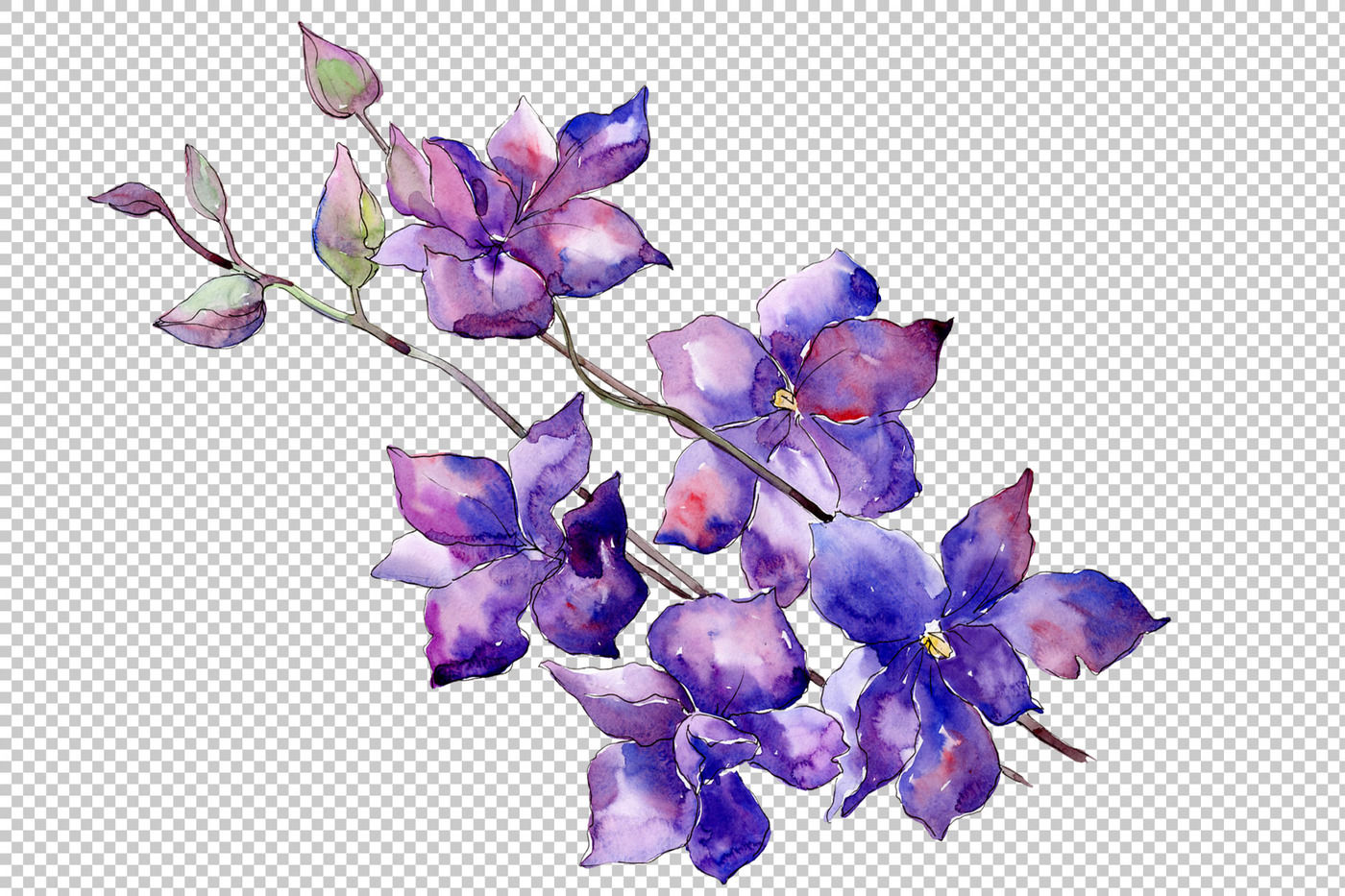 Detail Flower Purple Png Nomer 20