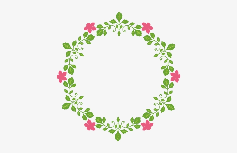 Detail Flower Round Frame Png Nomer 24