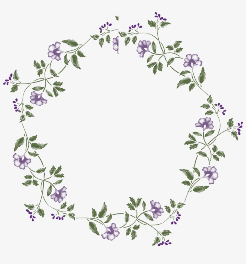 Detail Flower Round Frame Png Nomer 28