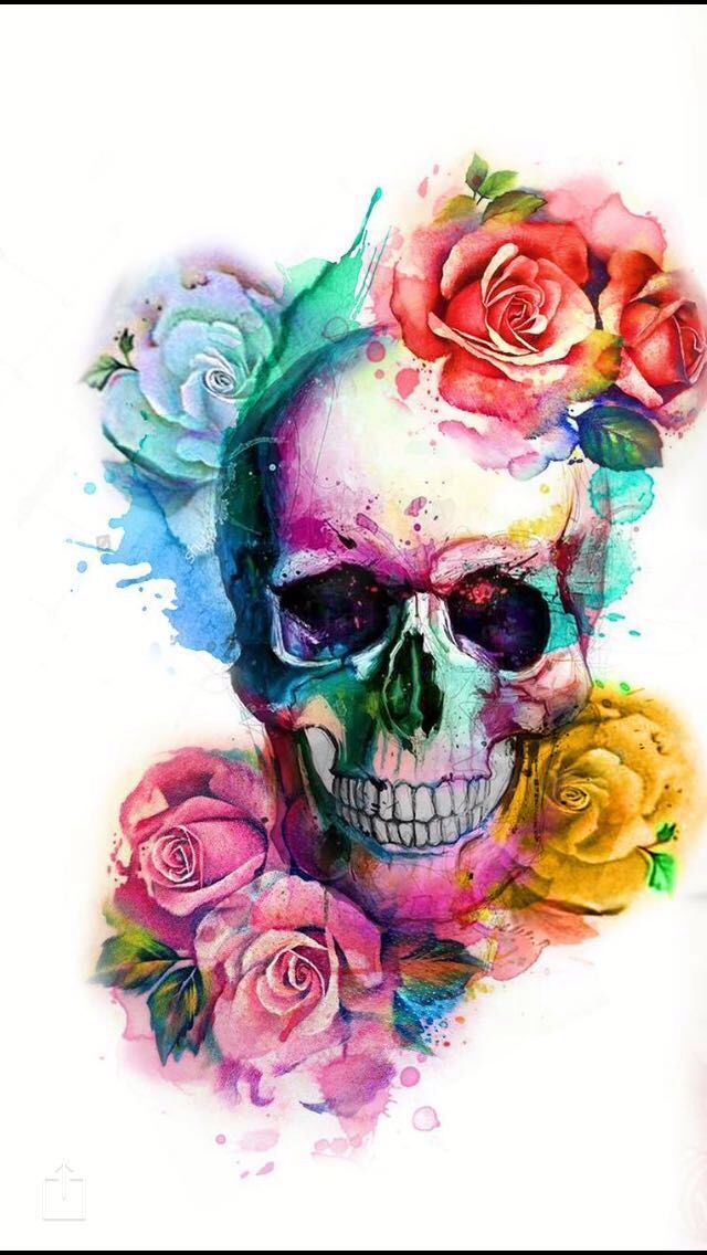 Detail Flower Sugar Skull Wallpaper Nomer 16