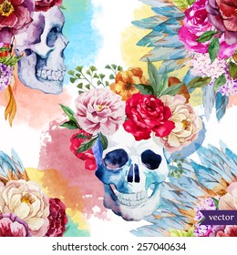 Detail Flower Sugar Skull Wallpaper Nomer 4