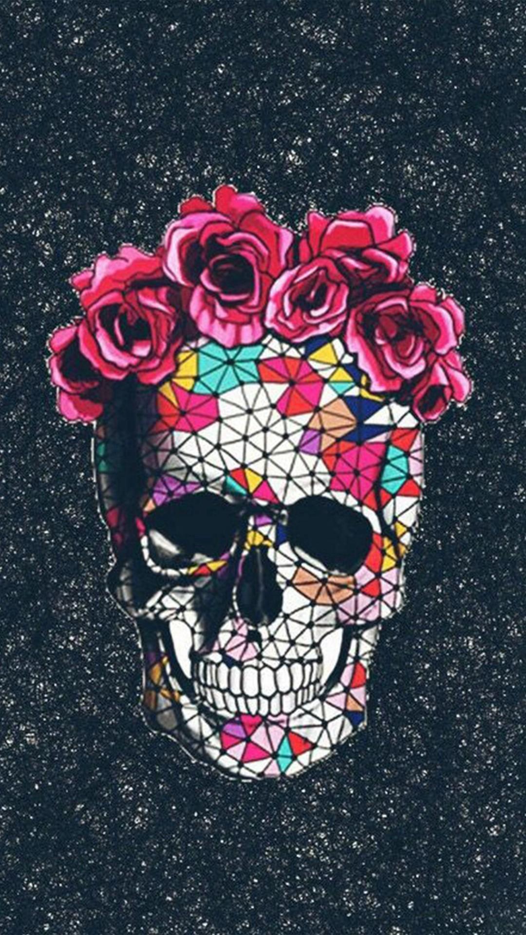 Detail Flower Sugar Skull Wallpaper Nomer 26