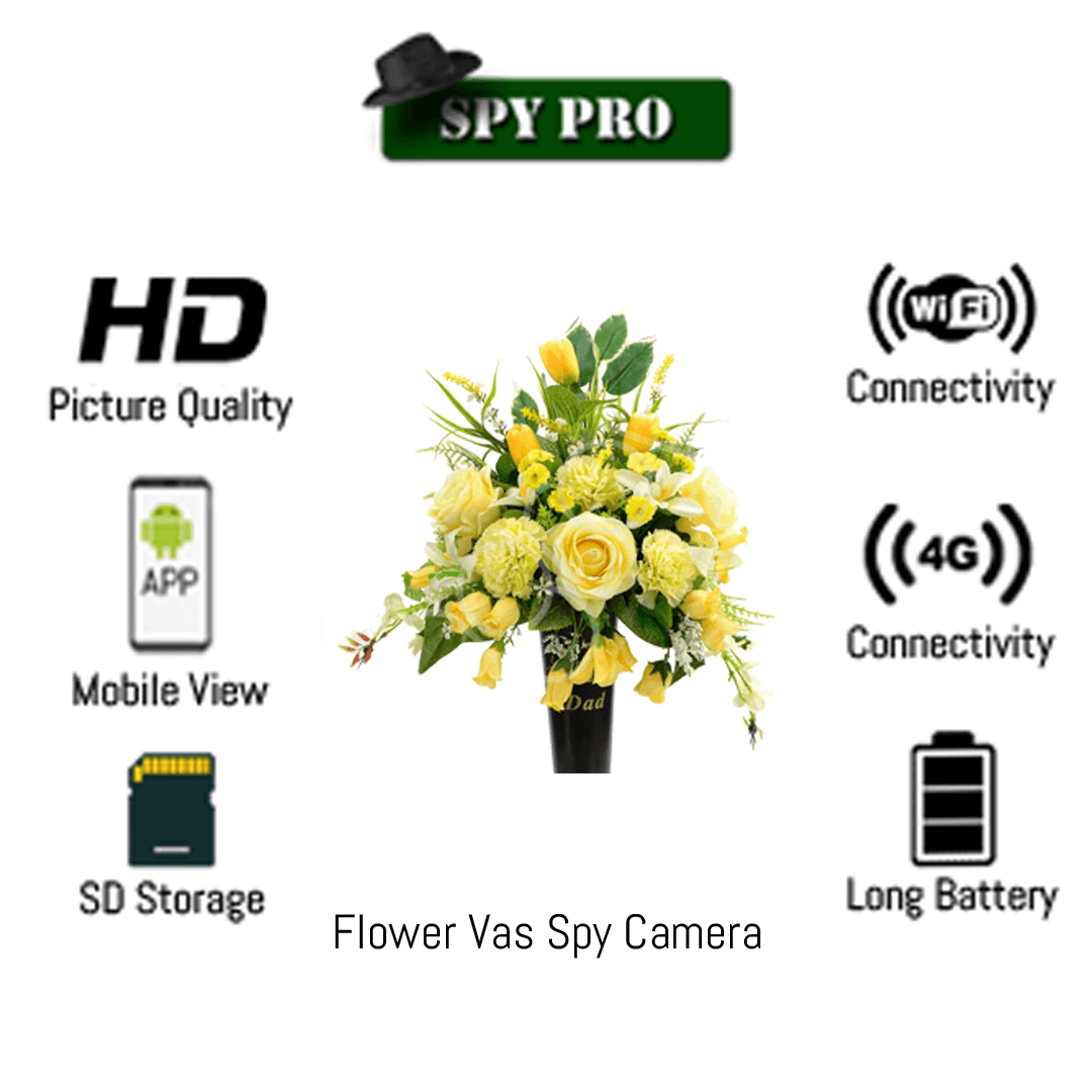 Detail Flower Vase Spy Camera Nomer 13