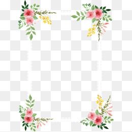 Detail Flower Vector Frame Png Nomer 25