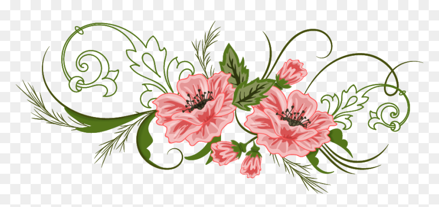 Detail Flower Vector Transparent Nomer 14