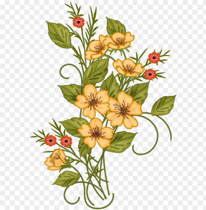 Detail Flower Vector Transparent Nomer 2