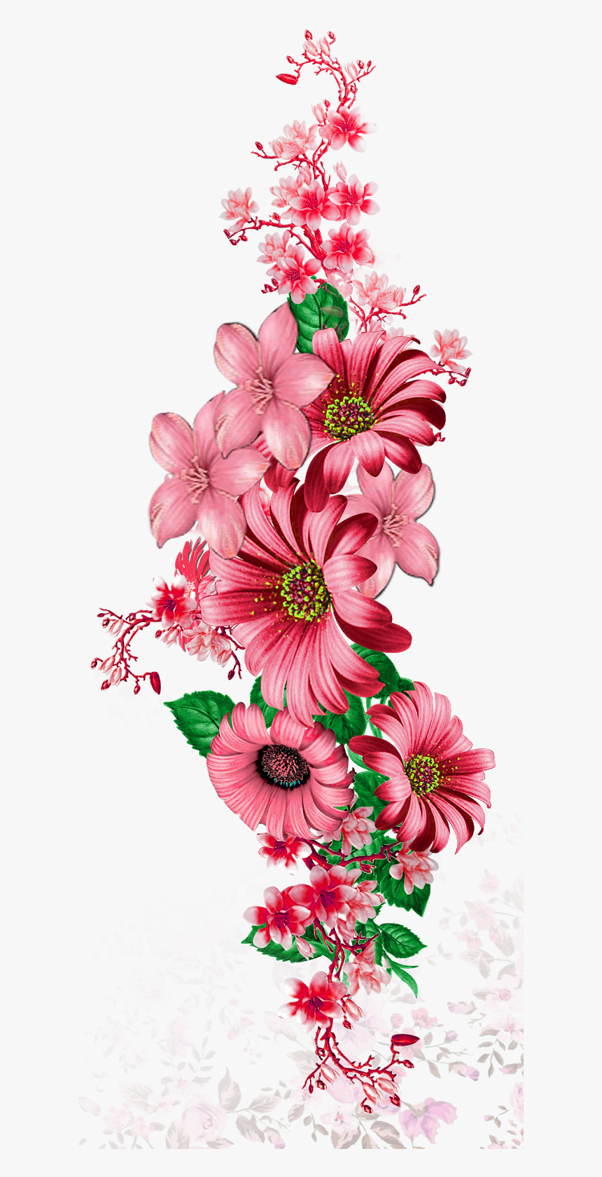 Detail Flower Vector Transparent Nomer 23