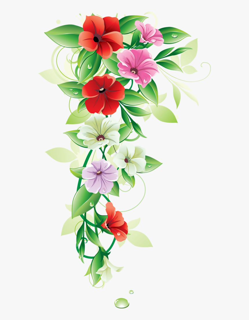 Detail Flower Vector Transparent Nomer 30