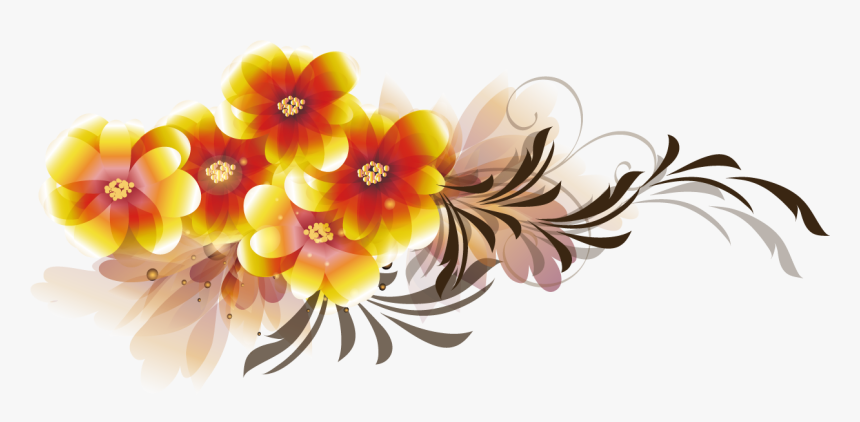 Detail Flower Vector Transparent Nomer 39