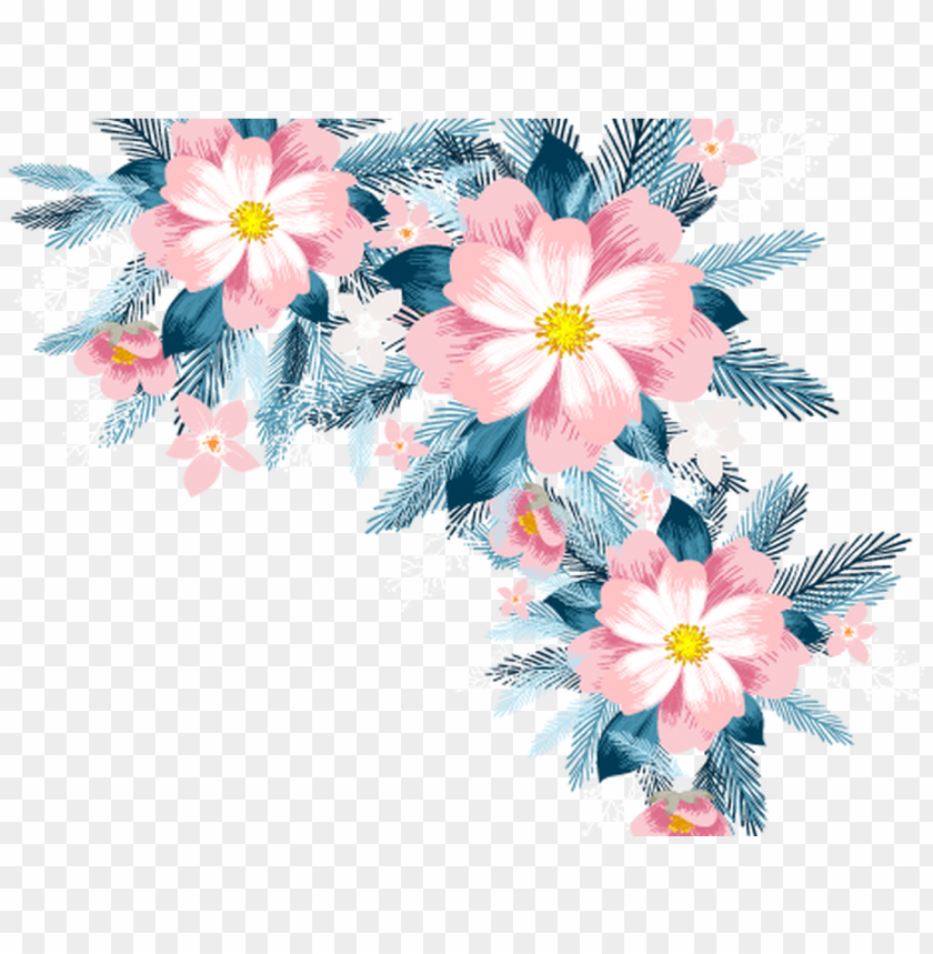Detail Flower Vector Transparent Nomer 5
