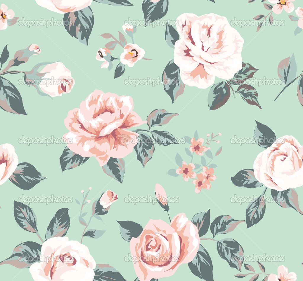 Detail Flower Vintage Background Nomer 31